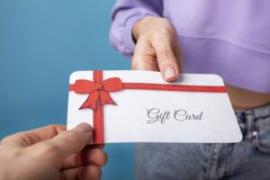 Giftcard som byter händer